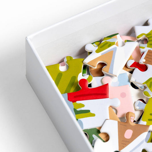 Snowy Slopes 500 Piece Winter Puzzle by Pippi Post