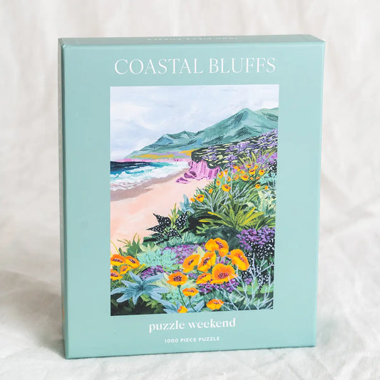 Puzzle Weekend Coastal Bluffs Puzzle by Sarah Gesek - Big Sur Gift