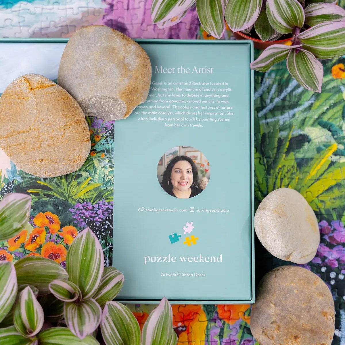 sarah gesek artist for puzzle weekend
