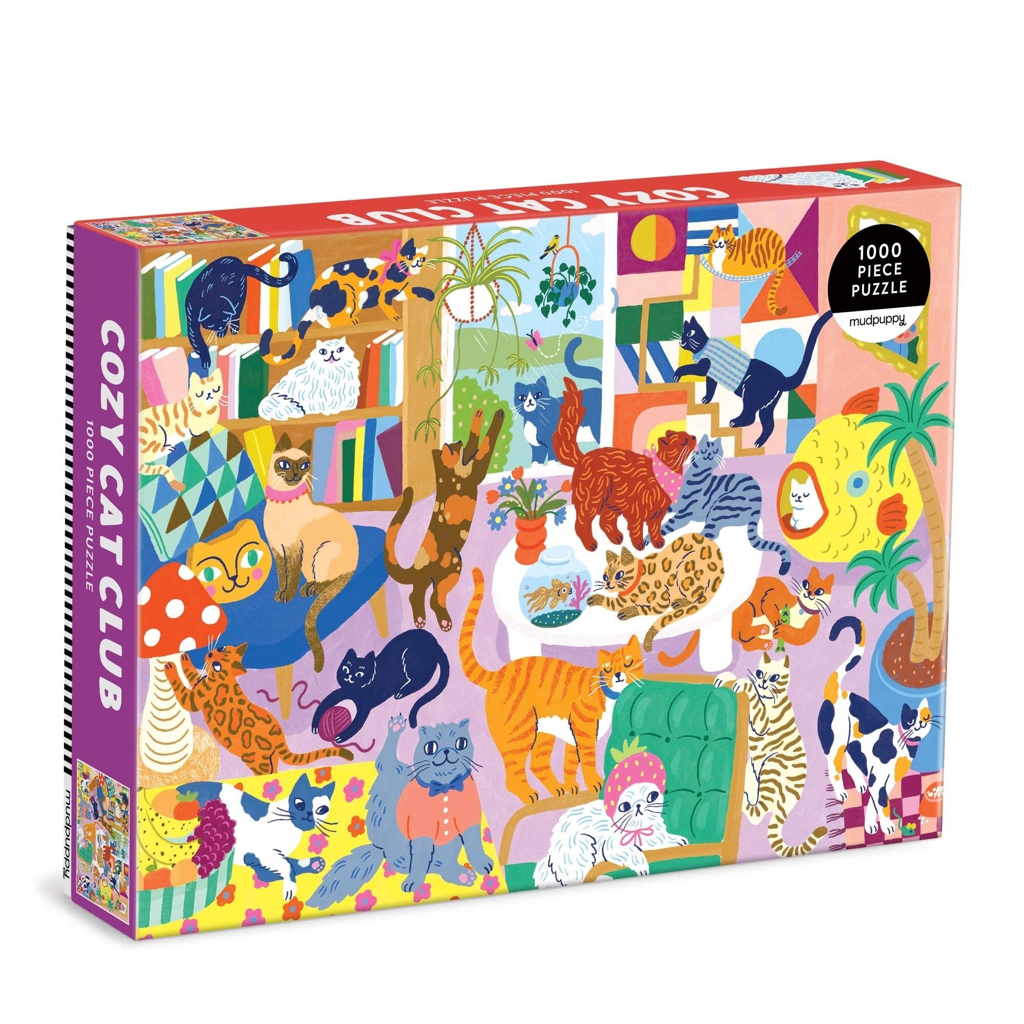 Cozy Cat Club 1000 Piece Kids & Family Puzzle
