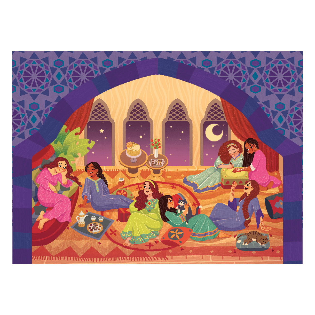 Girls Night 500 Piece Jigsaw Puzzle by Laila Luxury Puzzles
