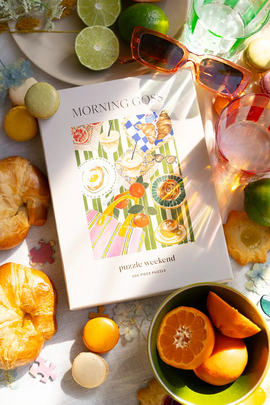 cute puzzle featuring coffee & brunch