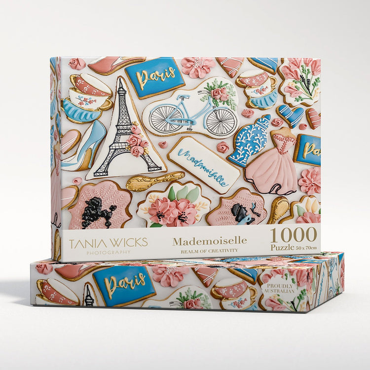 tania wicks puzzle - royal icing cookies paris puzzle
