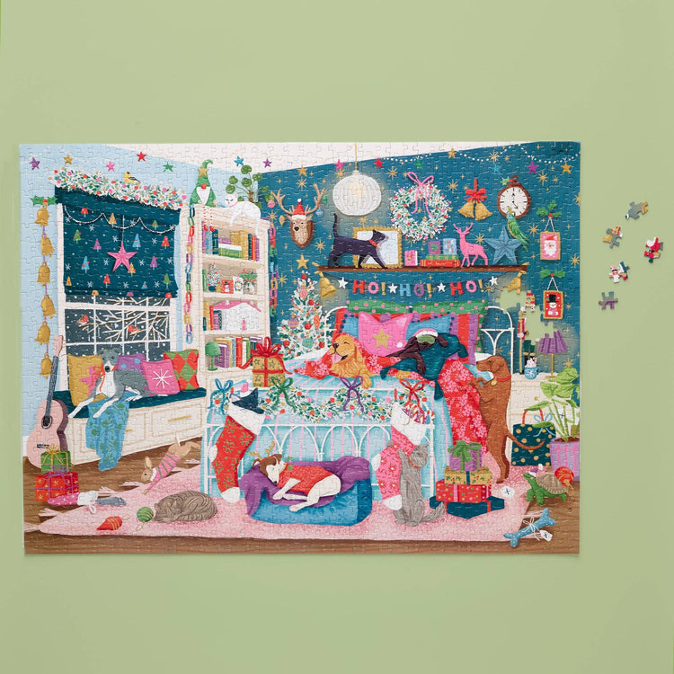 christmas puzzle from werkshoppe puzzles