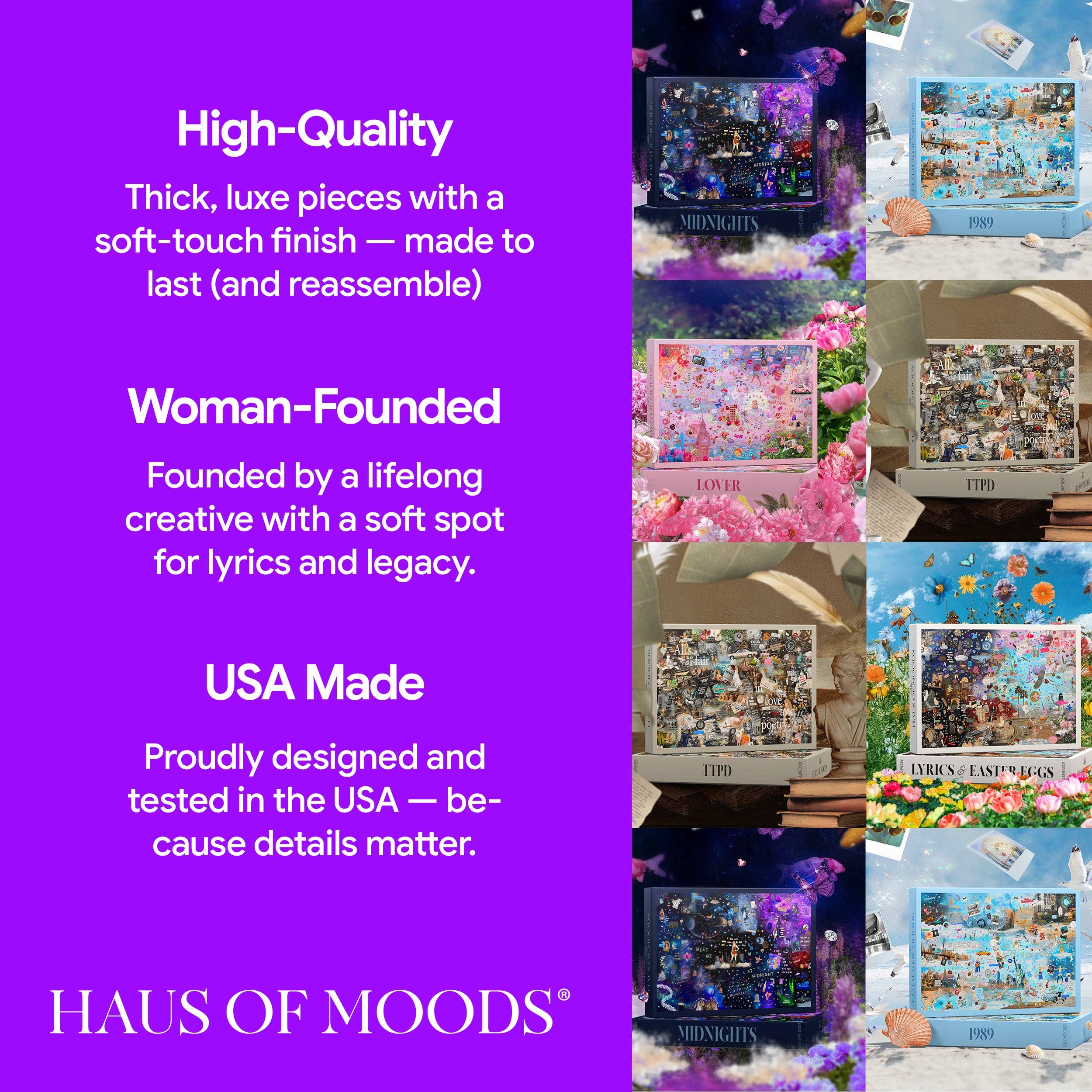 Taylor Swift 1989 Era Lyrics & Easter Eggs Puzzle • Haus of Moods