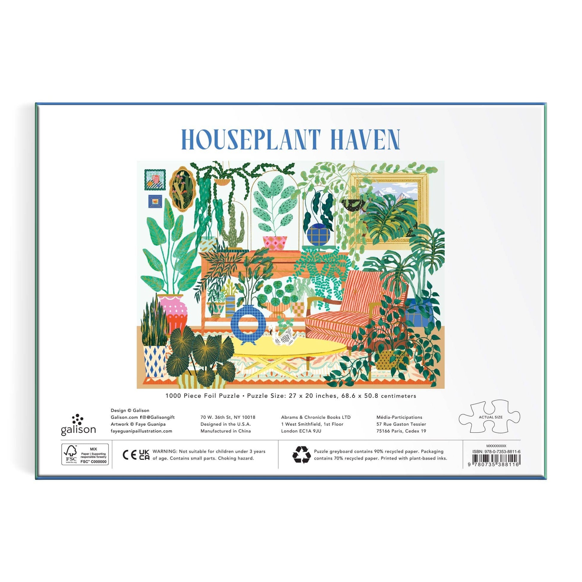 house plant puzzles Houseplant Haven 1000 Piece Foil Puzzle (Jigsaw)