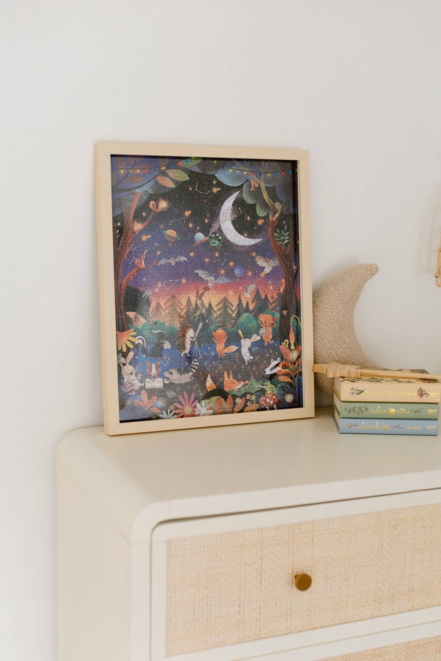 Mischief Under the Moonlight 300 Piece Kids Puzzle • Once Upon a Puzzle