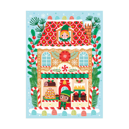 Santa's Bakery Puzzle Ornament