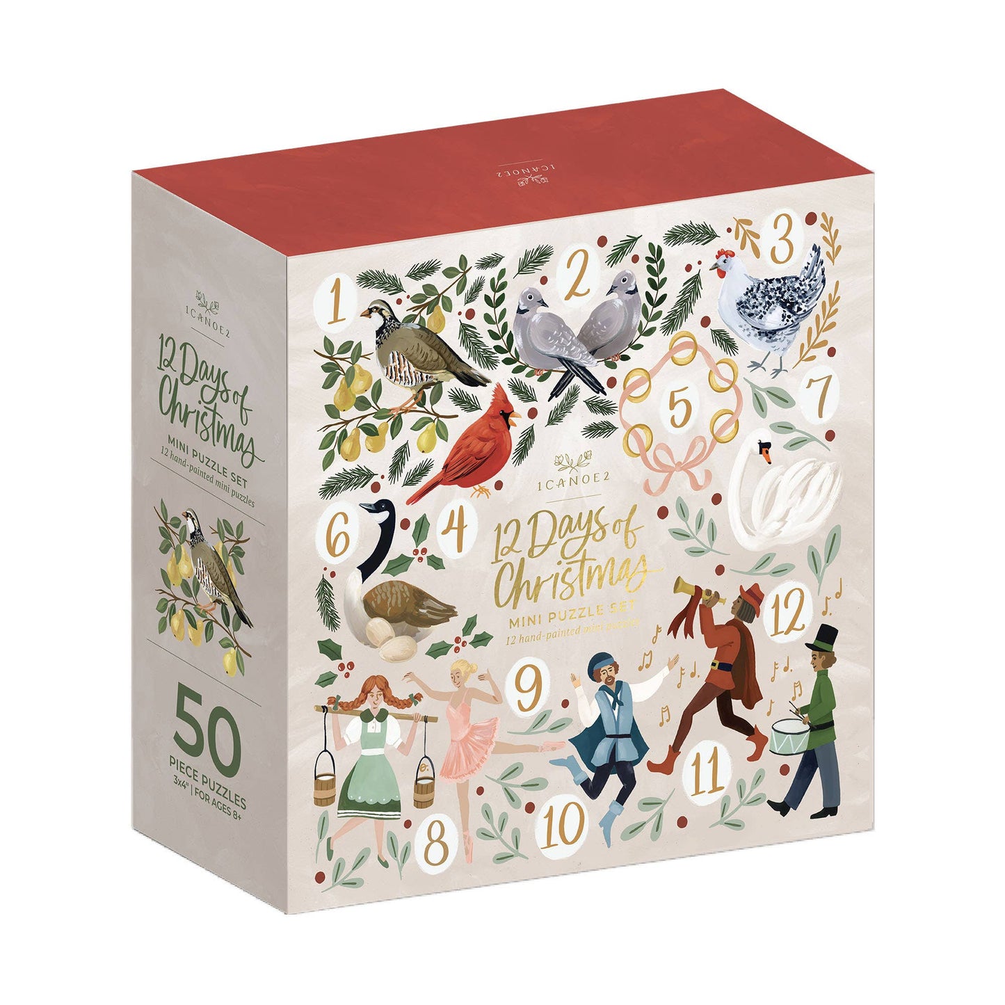 12 Days of Christmas • Set of 12 50-Piece Puzzles