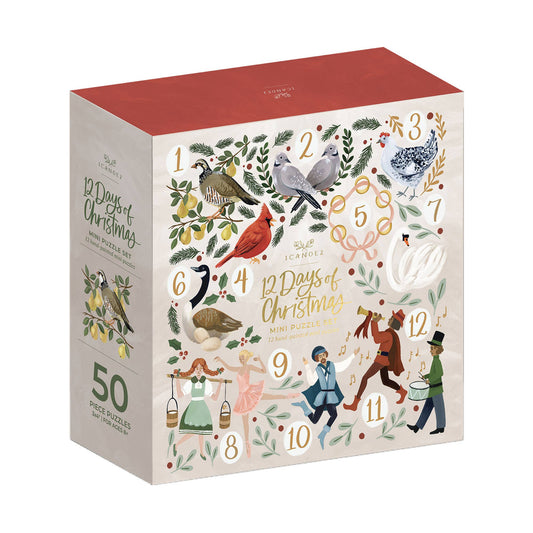 12 Days of Christmas • Set of 12 50-Piece Puzzles