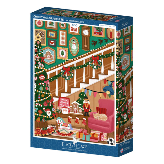 Christmas Staircase 500 piece christmas puzzle