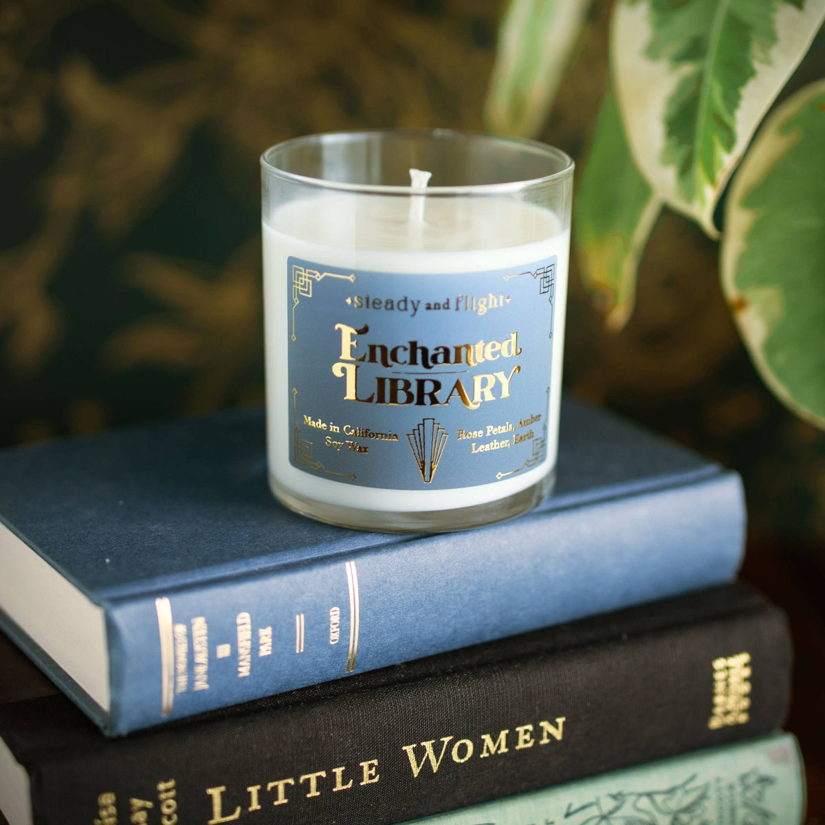 amber and rose candle by steady and flight