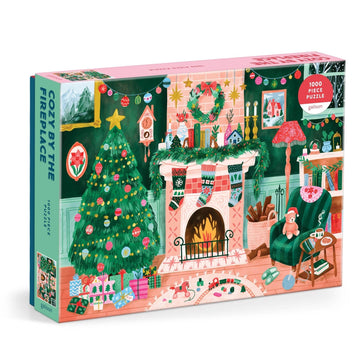 Cozy by the Fireplace 1000 Piece Christmas Puzzle from Galison