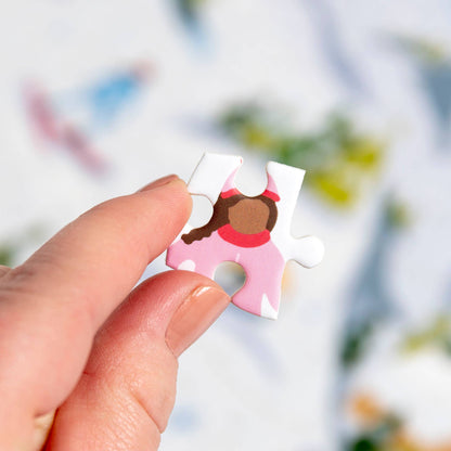 Snowy Slopes 500 Piece Winter Puzzle by Pippi Post