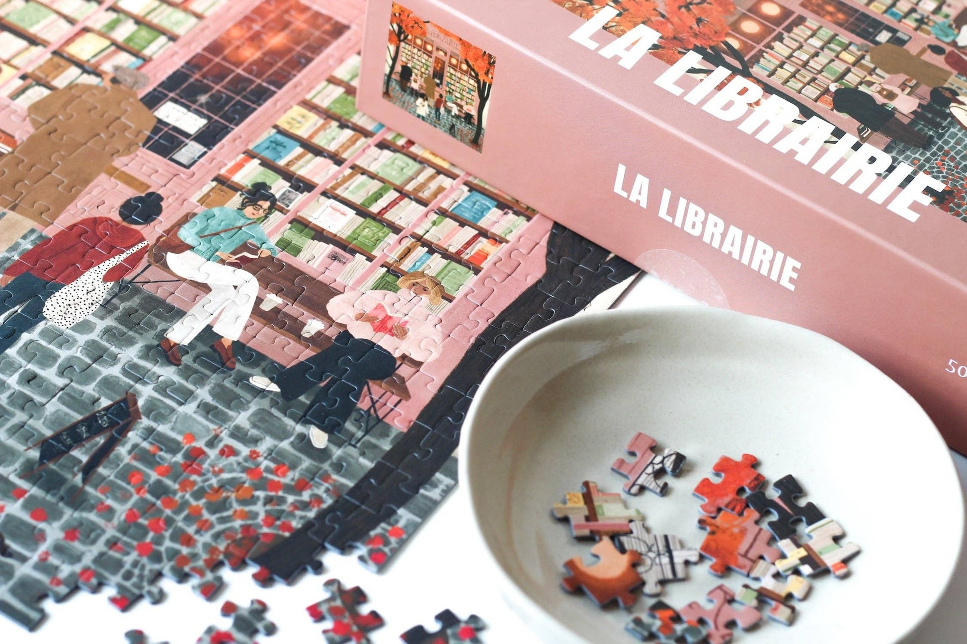 La Librairie Bookstore 500 Piece Puzzle by Piecely