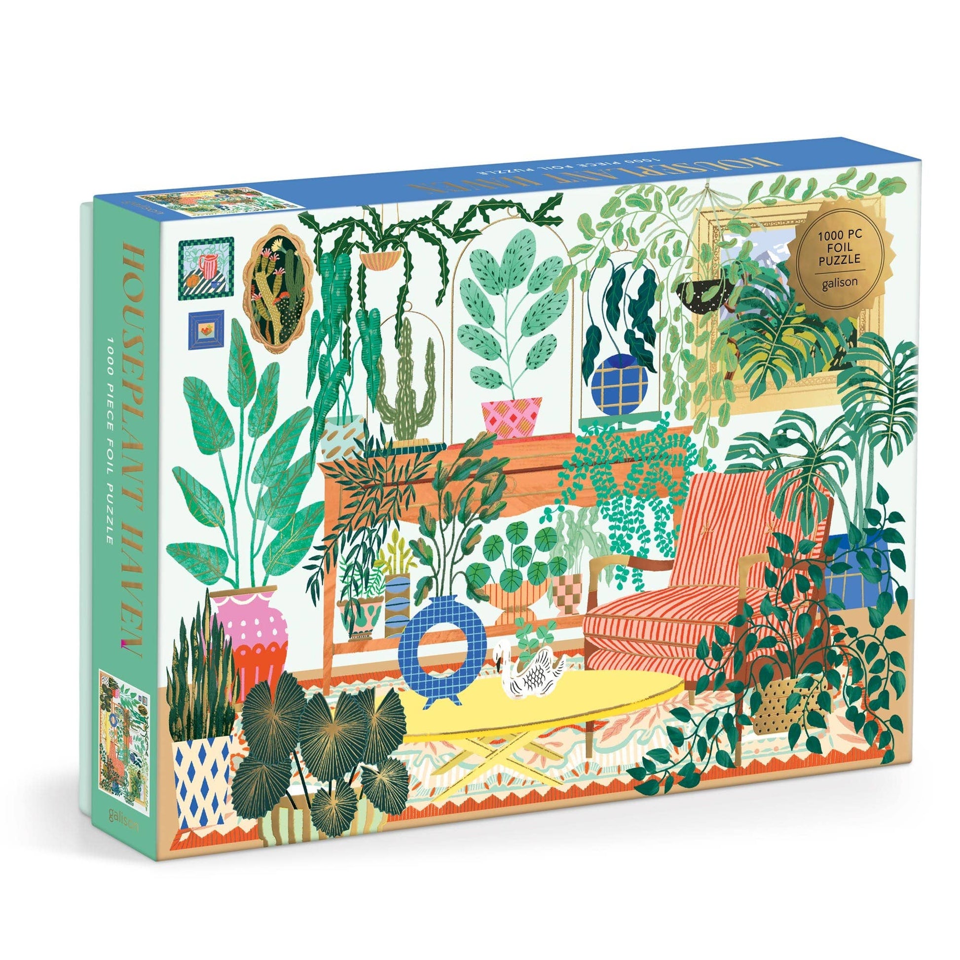 house plant puzzles Houseplant Haven 1000 Piece Foil Puzzle (Jigsaw)