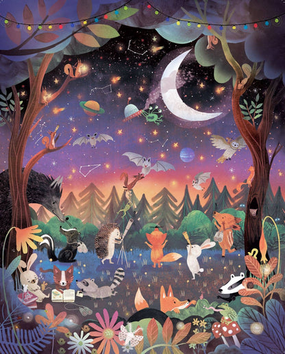 Mischief Under the Moonlight 300 Piece Kids Puzzle • Once Upon a Puzzle