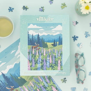 Lupines Meadow Villager Puzzles Canada Puzzle
