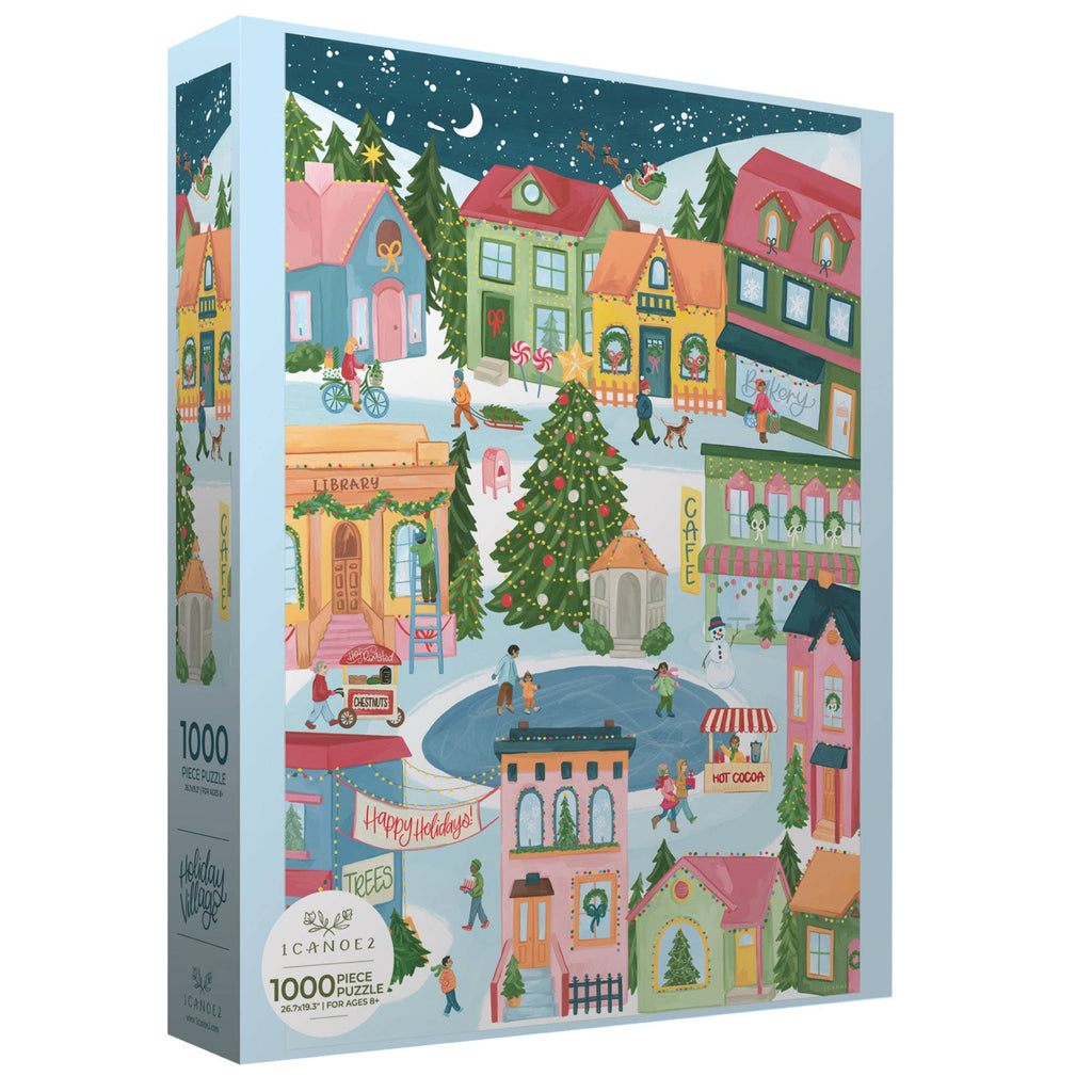 Christmas Village 1000 Piece Christmas Puzzle by 1canoe2