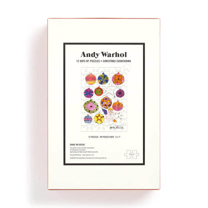 christmas puzzle advent calendar - andy warhol