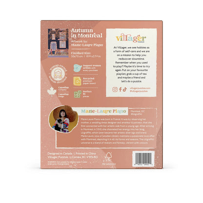 Autumn in Montreal Puzzle by Villager Puzzles - Fall Puzzle