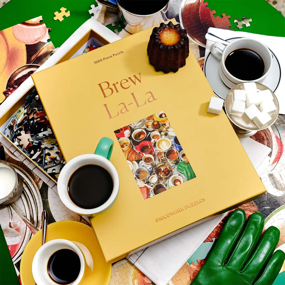 brew la-la 1000 piece coffee puzzle by piecework puzzles