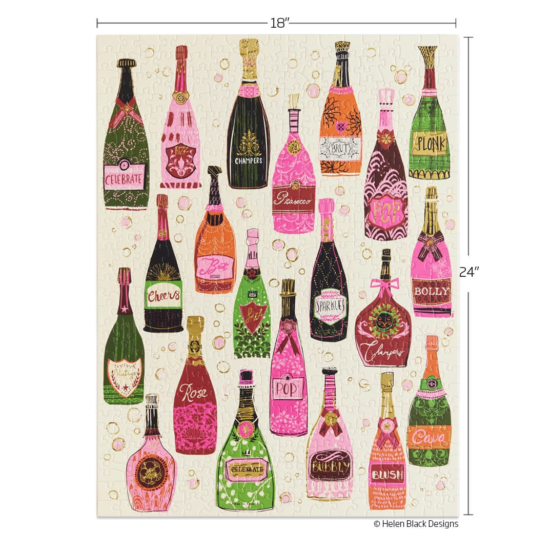 Bubble Pop Fizz 500 Piece Holiday Puzzle by WerkShoppe • Puzzle Weekend