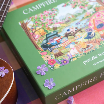 Campfire Florals 1000 Piece Puzzle by Olivia Gibbs for Puzzle Weekend
