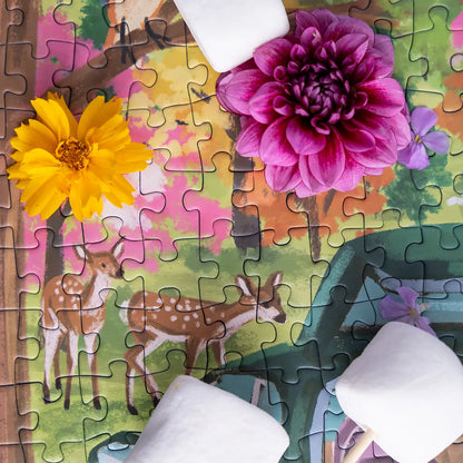 Campfire Florals 1000 Piece Puzzle by Olivia Gibbs for Puzzle Weekend