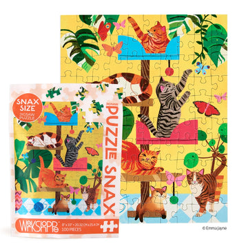 cat mini puzzle - werkshoppe puzzle snax