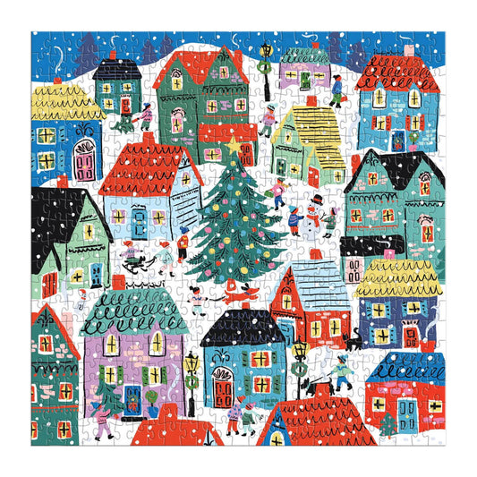 Christmas in the Village House Puzzle