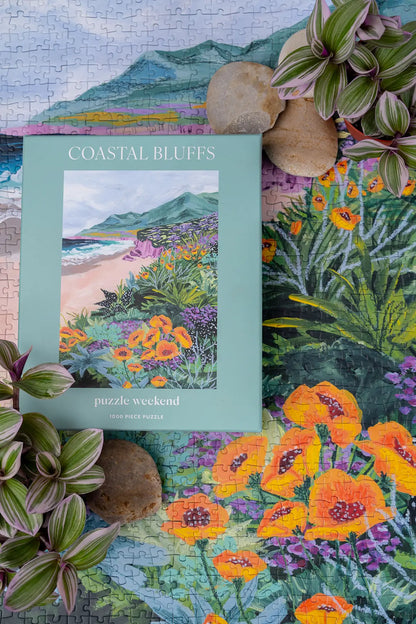 coastal bluffs by sarah gesek - jigsaw puzzle