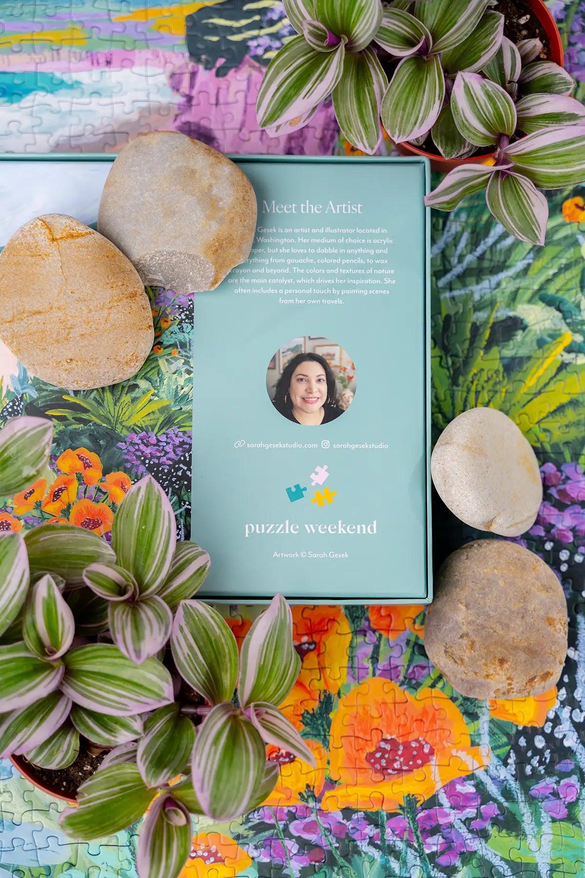 sarah gesek artist for puzzle weekend