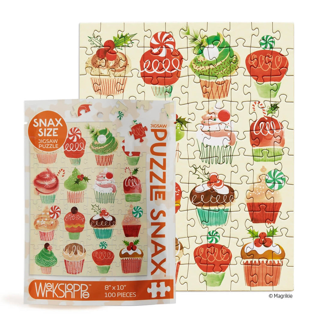 Cupcakes & Candy 100 Piece Mini Puzzle by Werkshoppe • Puzzle Weekend