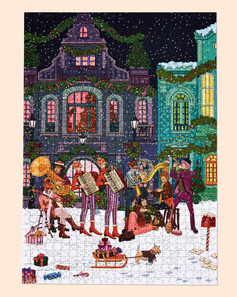 Christmas Carol 1000 Piece Christmas Puzzle by Ordinary Habit