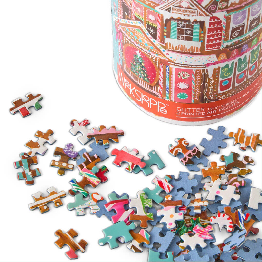 Gingerbread House Christmas Puzzle by Katie Daisy