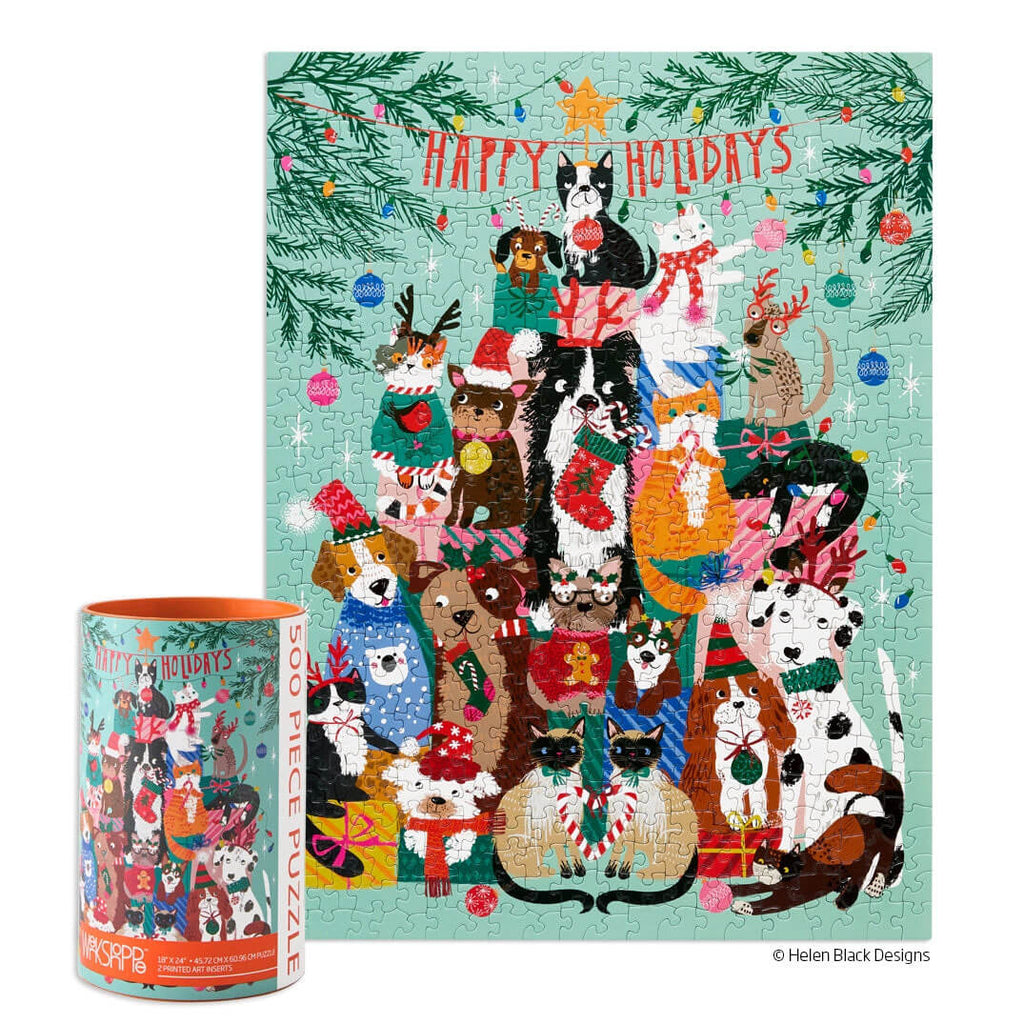 Happy Holidays Helen Black Christmas Puzzle