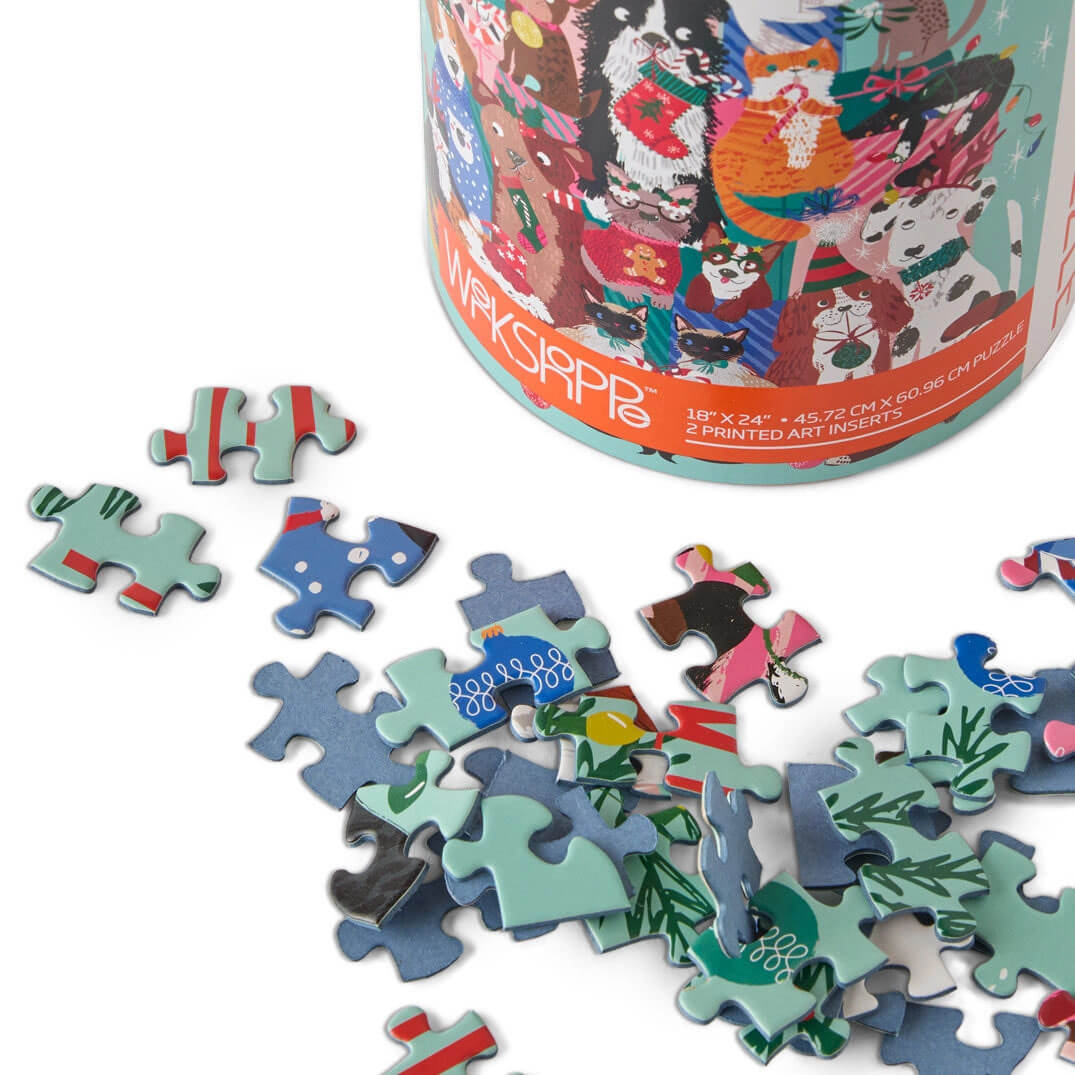 Happy Holidays Helen Black Christmas Puzzle