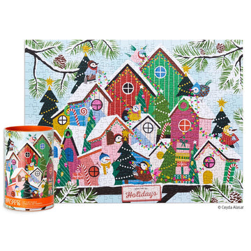 Home for the Holidays 500 Piece Puzzle by WerkShoppe • Puzzle Weekend