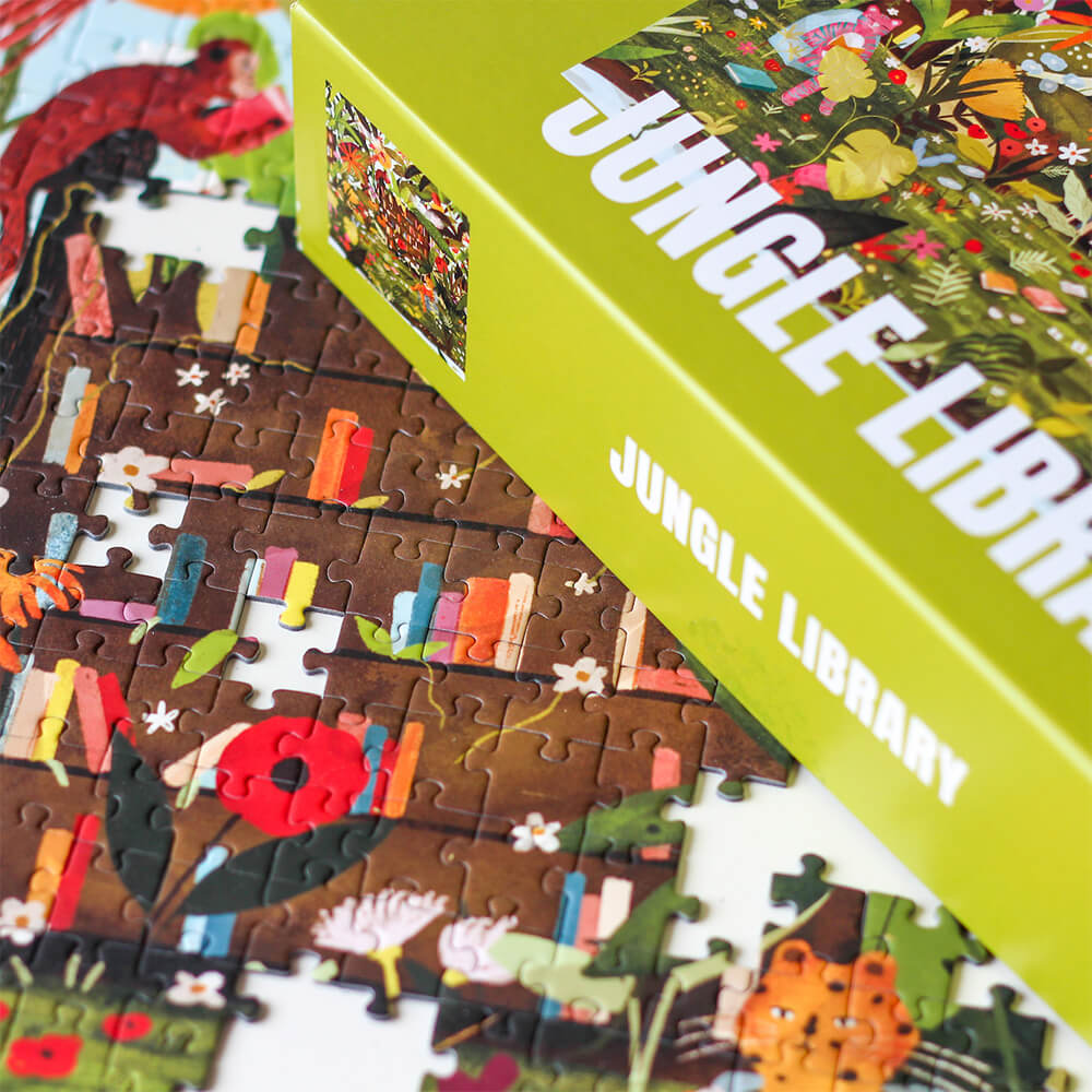 jungle library puzzle - piecely puzzle