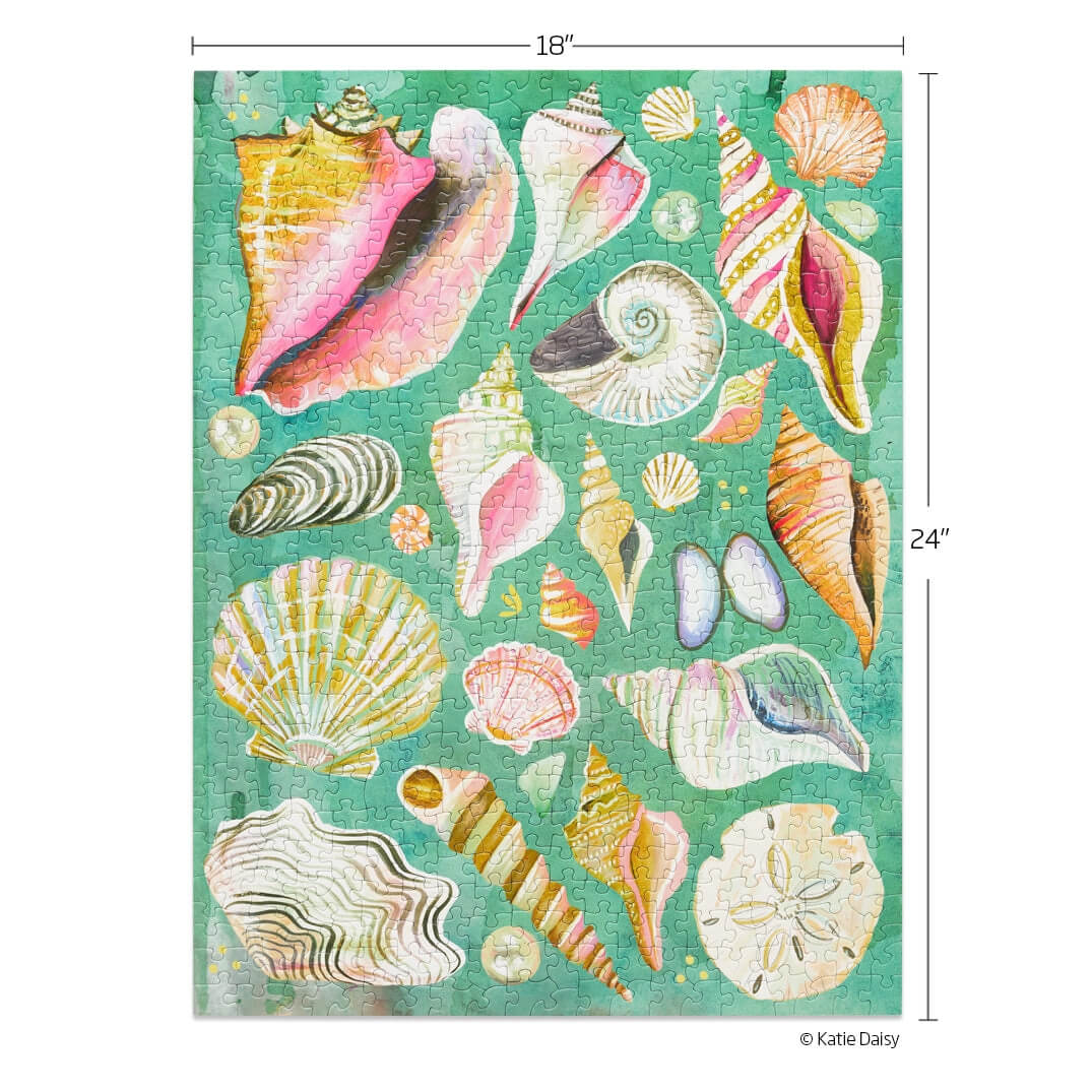 Katie Daisy Puzzle - Shell Collector Puzzle by Werkshoppe
