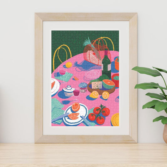 la bodegon still life picnic jigsaw puzzle