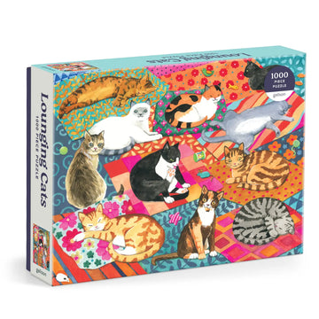 Lounging Cats Galison 1000 Piece Cat Puzzle