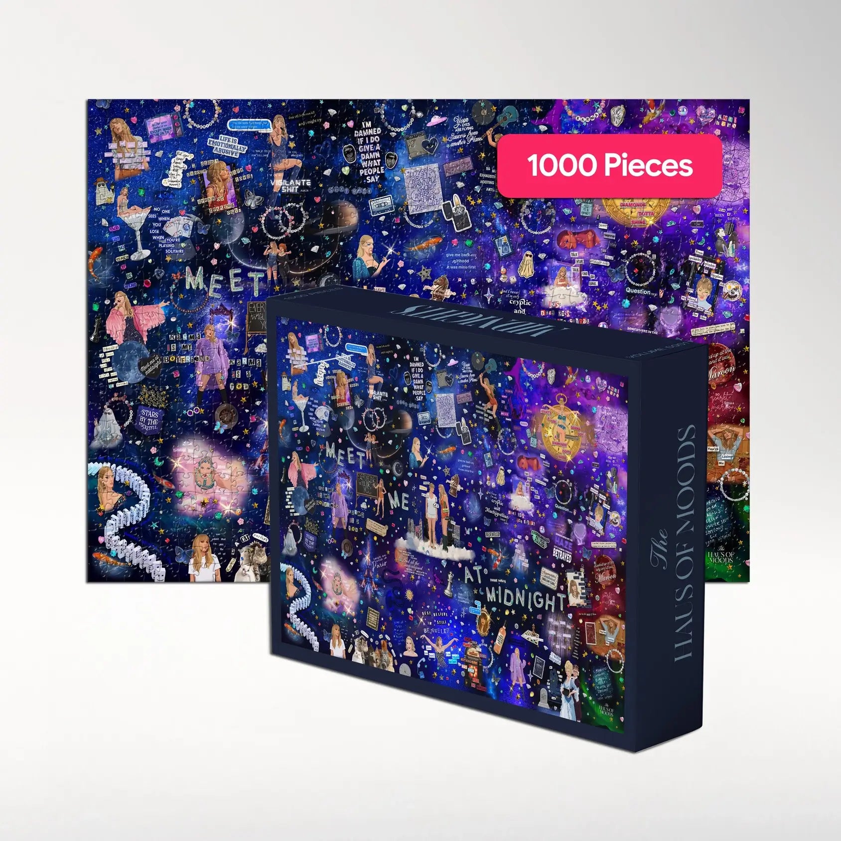 Taylor Swift Jigsaw Puzzle Inspired by Midnights Era