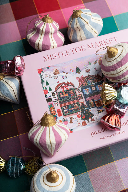 mistletoe market 1000 piece puzzle by vivianne lack