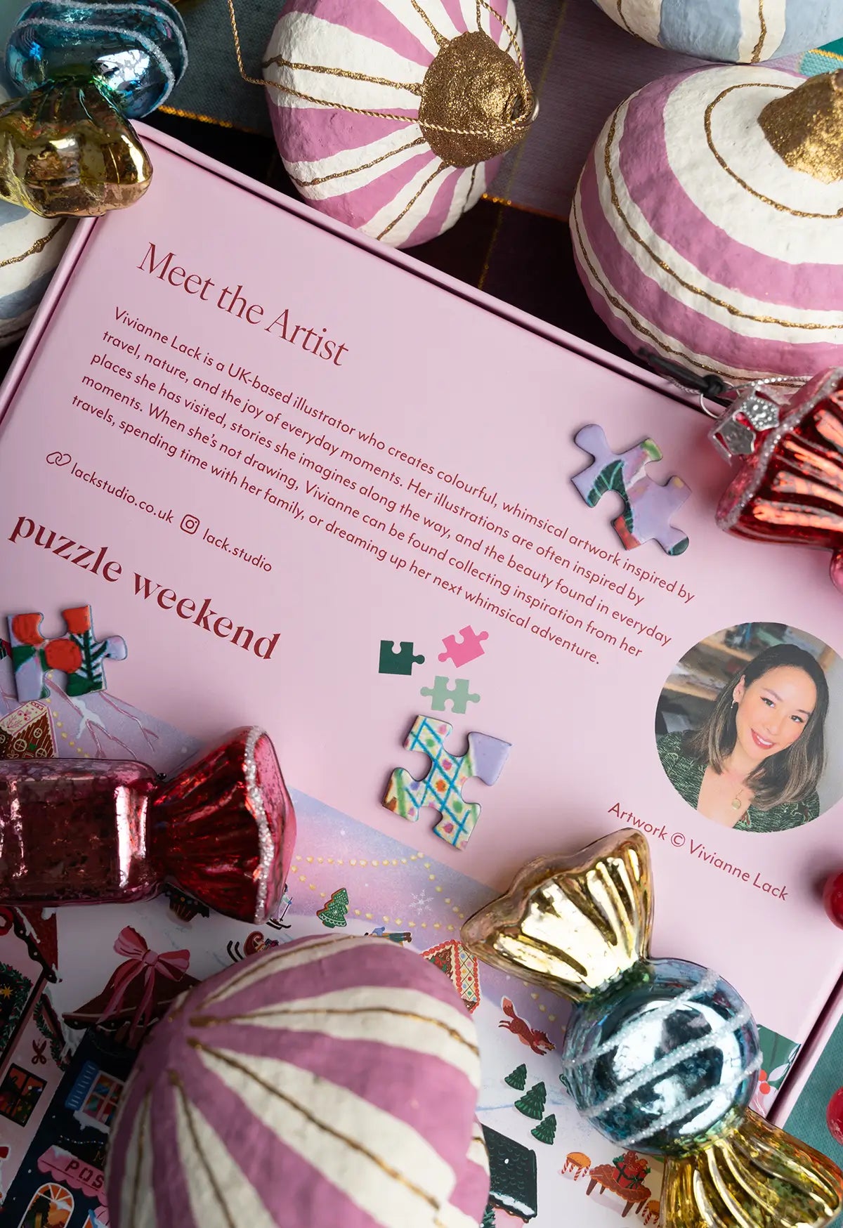 vivianne lack puzzle artist details for christmas puzzle