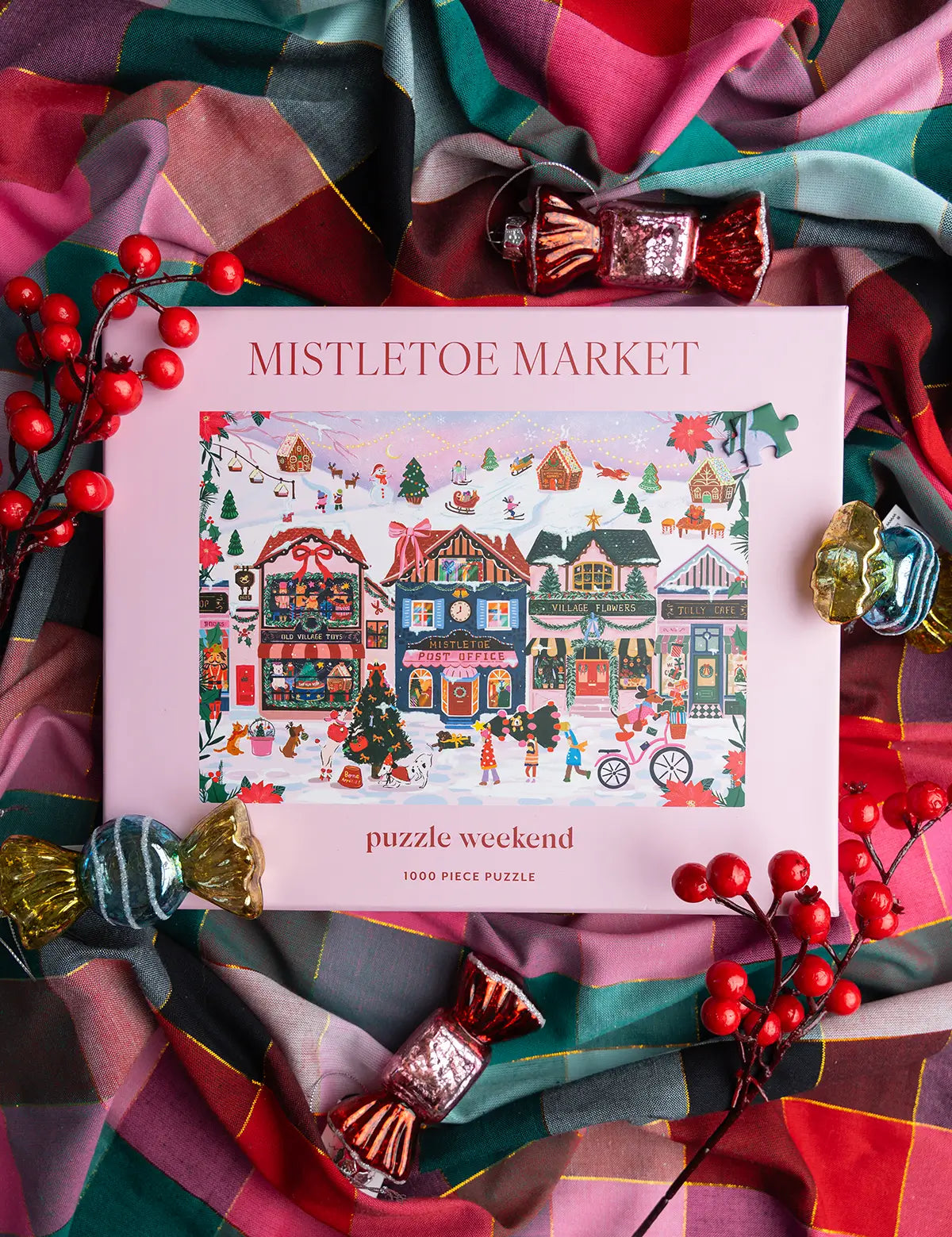 pink christmas puzzle by puzzle weekend