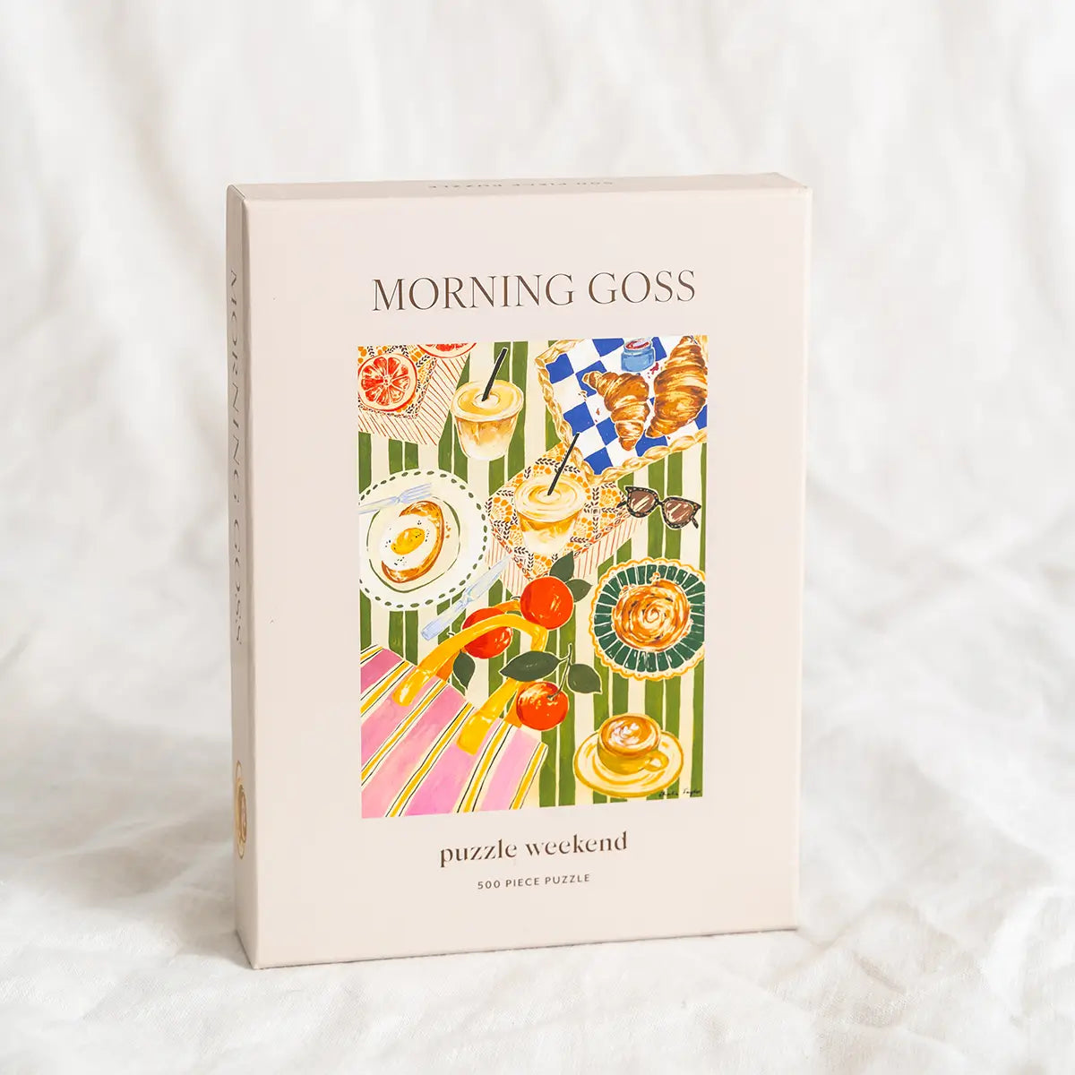 morning goss 500 piece puzzle by puzzle weekend - best gifts for coffee lover