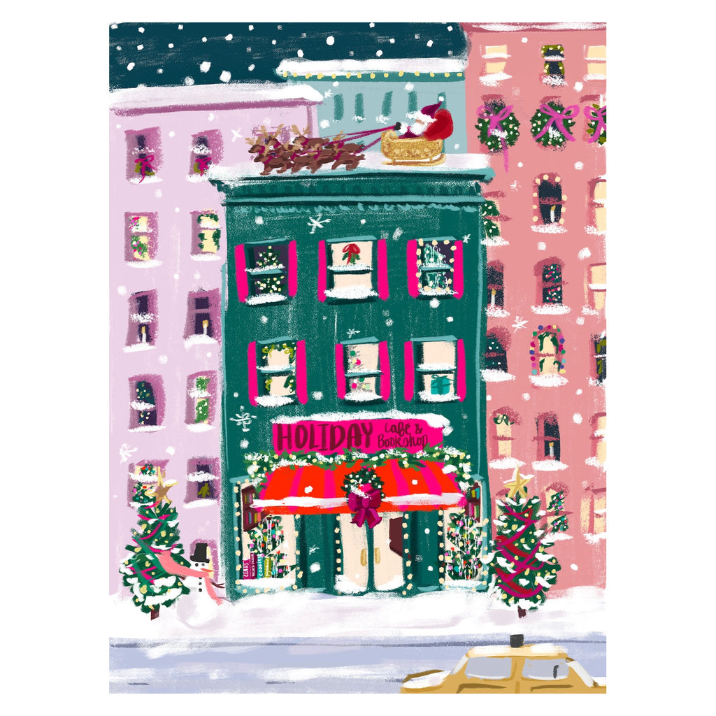 City Sidewalks Nysha Lilly Puzzle - Puzzlefolk Christmas Puzzle