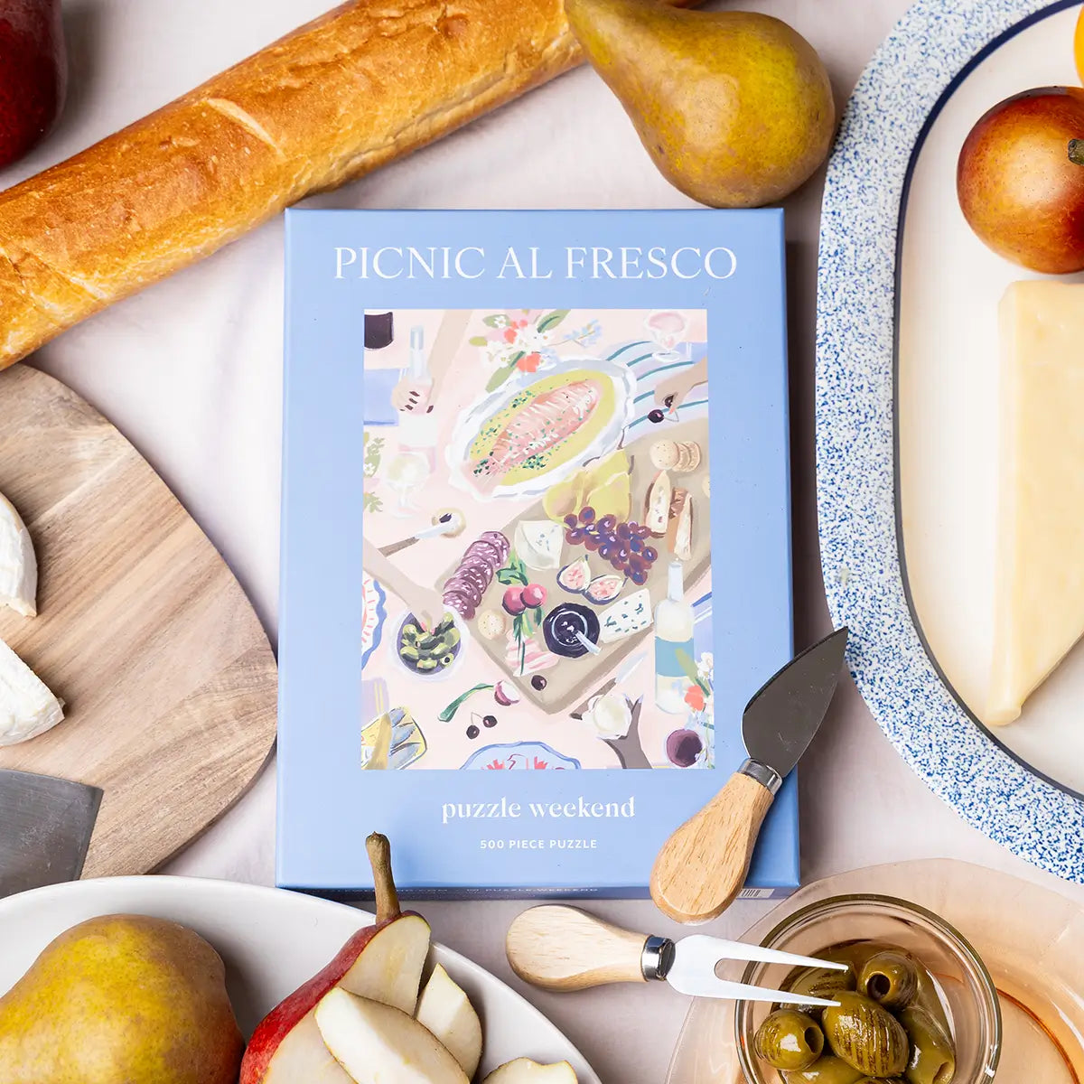 Nysha Lilly Picnic Al Fresco 500 Piece Puzzle by Puzzle Weekend